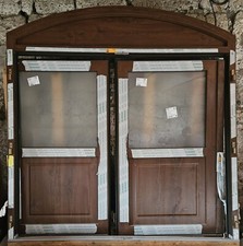 Porta finestra in pvc noce