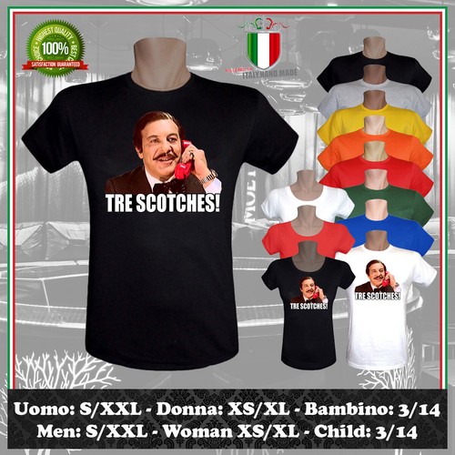 Shirt tre scotches ispirata - tre,