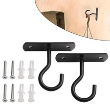 Ganci da soffitto funzionali set di 2 ganci in ferro battuto per vari oggetti