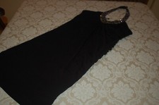 Silvian Heach, Vestito donna, Nero, Rayon, Applicazioni, Tg S, Come Nuovo