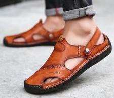 Sandali Uomo Vera Pelle Mare Scarpe estive Fashion antiscivolo confort