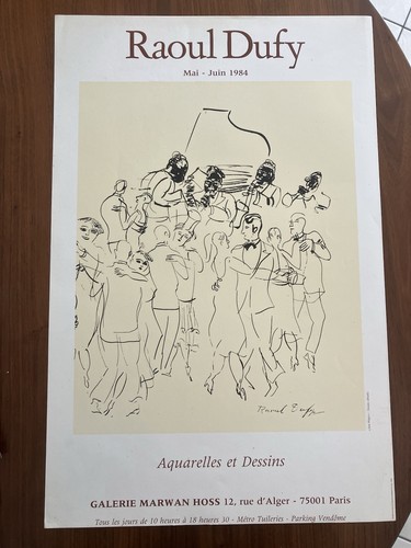 Raoul dufy 1984 rare affiche - dufy,