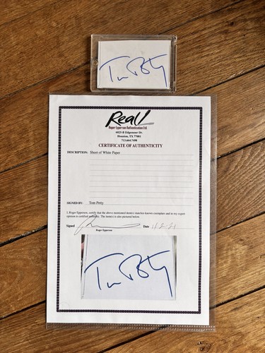 Tom petty signed autograph - tom,