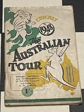 guida turistica cricket australiana vintage 1948 di A.W. Simpson