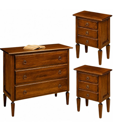 Set legno como 2 comodini - in,