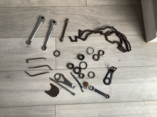 anni 30 ? portalampada raleigh 2 bracci manovella raleigh .catena tazze .leve pneumatici restauro