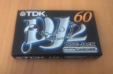 TDK DJ2 POSITION CHROME 60 AUDIO CASSETTA VERGINE MUSICASSETTA- TAPE-SIGILLATA