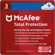 McAfee Total Protection 2025 3 dispositivi 1 anno | Versione completa o upgrade