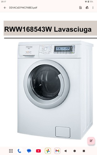 Ricambi lavasciuga elettrolux - lavasciuga,