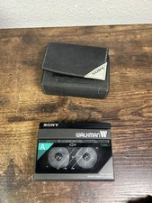 Sony Walkman WM-W800 registratore a cassette stereo compatto nero con custodia - per ricambi
