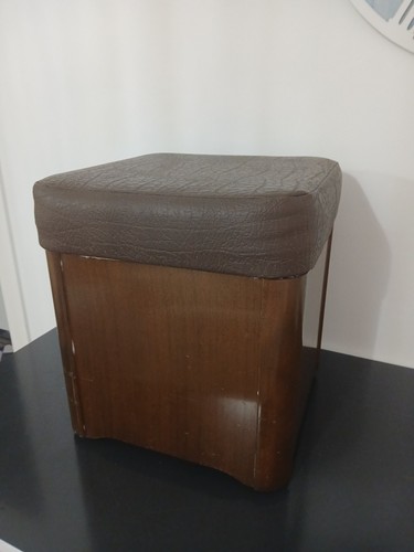 Pouf contenitore vintage - vintage, in