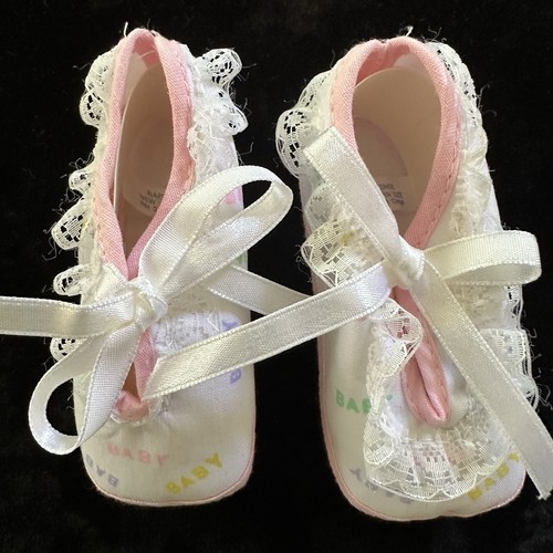 Scarpe culla neonato rosa