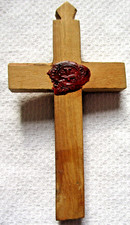 ANTICA CROCE IN LEGNO CON