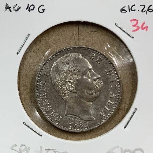 Umberto lire 1882 roma - -,