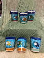 Set n. 6 bicchierini ceramica