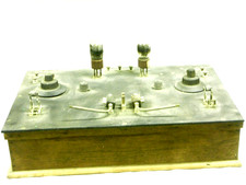 🇫🇷 ANCIEN POSTE A GALENE RADIO TSF A 4 AMPOULES EXTERIEUR BAKELITE ET BOIS