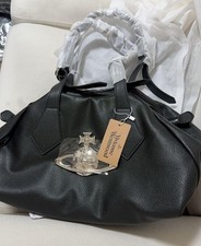 Borsa Vivienne Westwood Boston grande tote in pelle nuova dal Giappone