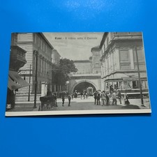 ROMA IL TRAFORO SOTTO IL QUIRINALE CARTOLINA PICCOLA BIANCO E NERO NON VIAGGIATA