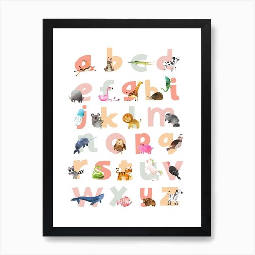 Stampa artistica alfabeto