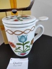 Thun Mug Tisaniera Con Coperchio in Porcellana Heritage, Nuova