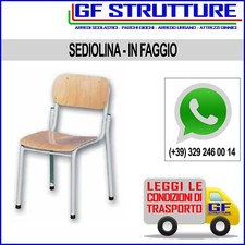Sediolina in faggio da scuola