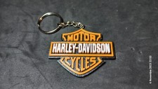 Portachiavi Tipo Logo Harley Davidson Interamente Stampato in 3D a Colori 5X4 CM