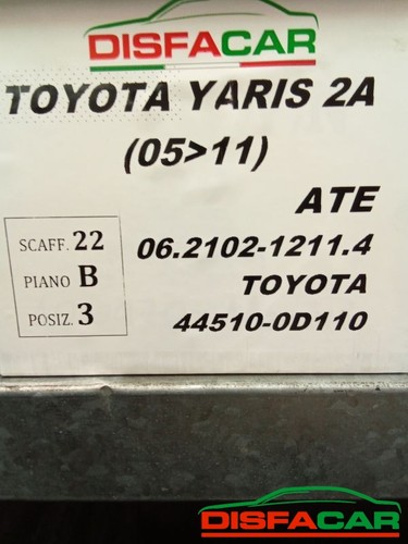 Centralina abs toyota yaris - toyota, 2a