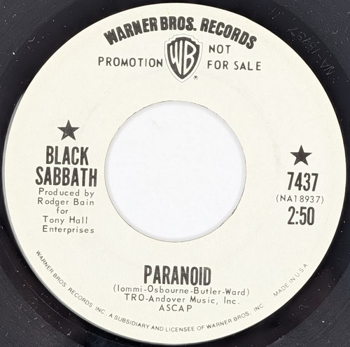 Black sabbath paranoid - -,
