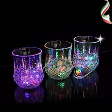 BICCHIERE INDUTTIVO DA TAVOLA RGB LED LIQUIDO BIRRA COCKTAIL PARTY