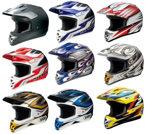 Casco moto cross shoei - cross,