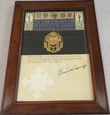 Autografo Vittorio Emanuele