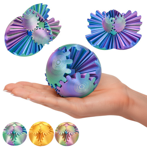 Gear ball sfera puzzle - sfera, 3d