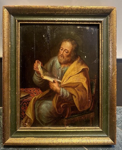 Antico dipinto olio/pannello