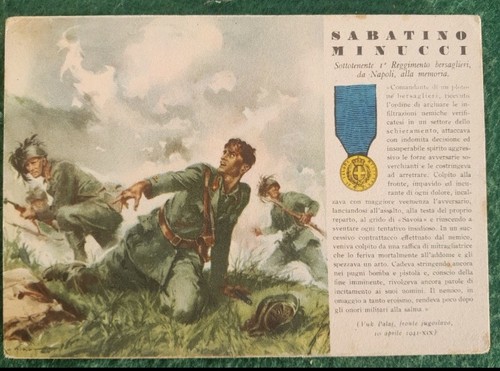 Cartolina medaglia oro valore - cartolina,