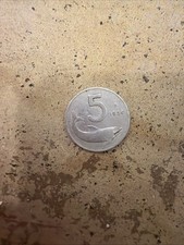 5 lire Italiane delfino 1954