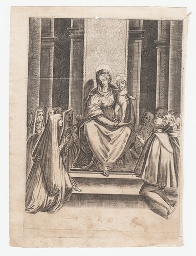 Stampa antica gesù - gesù, bambino