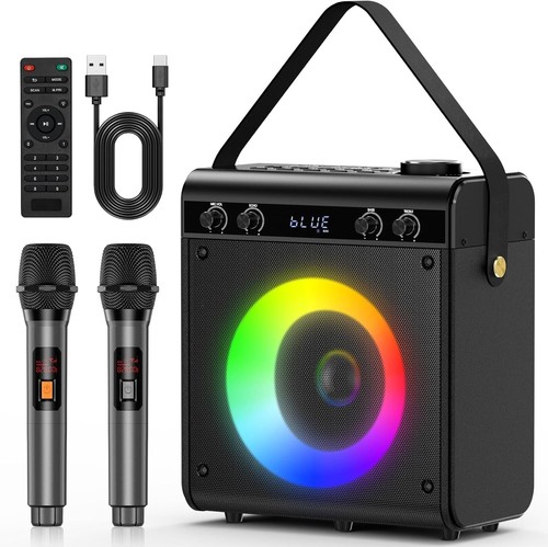 Macchina karaoke con due - con,