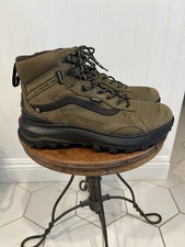 STIVALE DA TREKKING UOMO NUOVO VANS MTE CRESTLINE. NERO OLIVA. TAGLIA 9. SCARPA PER TUTTE LE STAGIONI