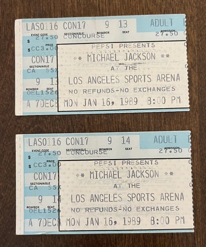 Michael jackson biglietto - jackson,