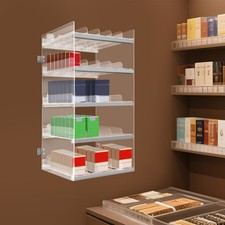 5 Tiers 250 Pack Cigarette Display Rack Tobacco Shelf Auto Feed Retail Store