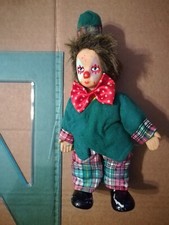 Vintage Pupazzo Clown Pagliaccio circa 25 cm. Come da foto