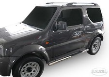 Barre Laterali Pedane Inox Suzuki Jimny 1998-2018 3-Porte Berlina