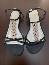 SANDALI GIOIELLO BASSI OBSEL IN TESSUTO NERO MIS 40