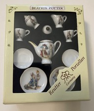 Reutter Porcelain Beatrix Potter 10 pezzi mini set da tè in porcellana - nuovo negli Stati Uniti
