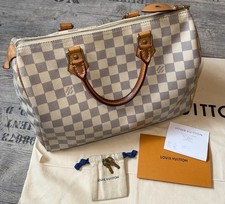 Borsa Louis Vuitton Speedy 30 Damier Azur - originale - fattura