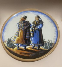 Piatto Decorativo Ottaviani 28cm raffigurante un costume Sardo.  Anni 90