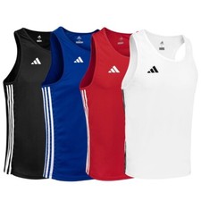 Adidas Base Boxe Gilet Adulto Allenamento Top Bambini Amatoriale Canotta Sparring Vest