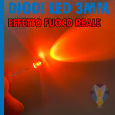 50 pezzi micro lampada led tremolante diametro 3mm effetto fuoco reale presepe