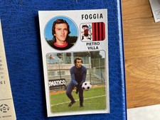 PANINI CALCIATORI 1976/77 FOGGIA VILLA N 81  MAI ATTACCATA