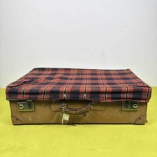 valigia vintage in cartone pressato rivestita in pelle